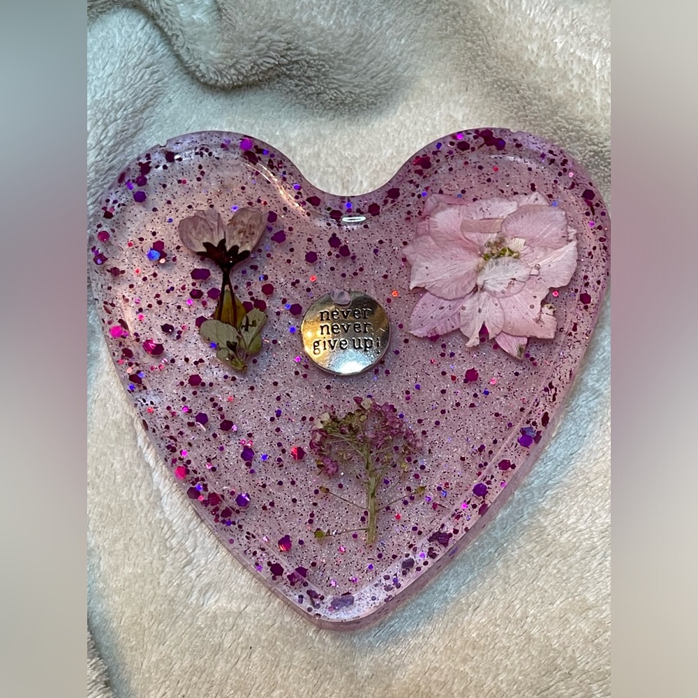 Heart-Shaped hand crafted coaster
